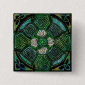 Connemaraの十字ボタン 缶バッジ (正面)