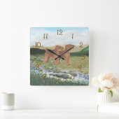 Connemaraの田舎 スクエア壁時計 (ホーム)