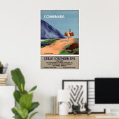 Connemara Ireland Vintage Travel Poster Print ポスター (ホームオフィス)