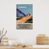 Connemara Ireland Vintage Travel Poster Print ポスター (キッチン)