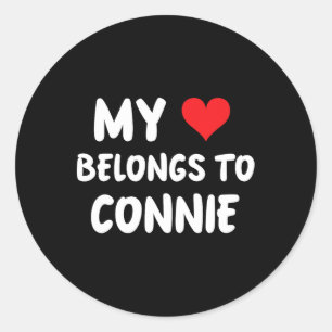 Connie – 私のハートはConnieに属する – 愛 ラウンドシール