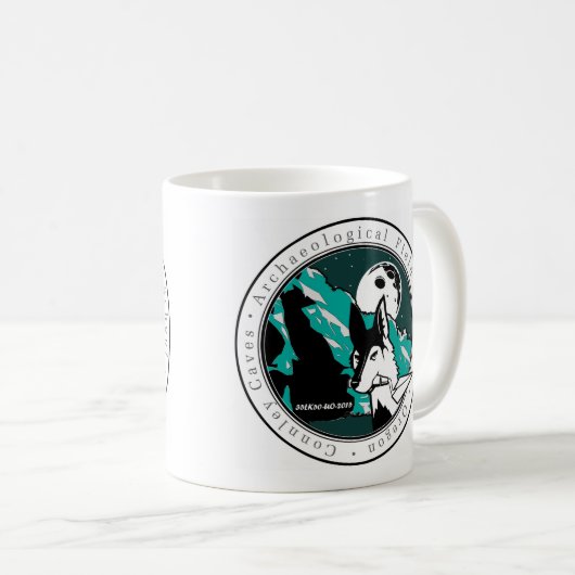 Connleyは考古学的な分野の学校2015のマグに洞窟を作ります コーヒーマグカップ (正面右)