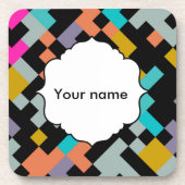 Connnectedは抽象デザインを形づけます コースター (正面)