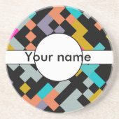 Connnectedは抽象デザインを形づけます コースター (正面)