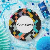 Connnectedは抽象デザインを形づけます ペーパープレート (パーティー)