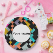 Connnectedは抽象デザインを形づけます ペーパープレート (パーティー)