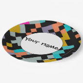 Connnectedは抽象デザインを形づけます ペーパープレート (アングル)