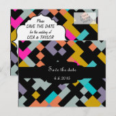 Connnectedは抽象デザインを形づけます 案内ポストカード (正面/裏面)