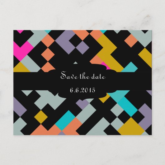 Connnectedは抽象デザインを形づけます 案内ポストカード (正面)