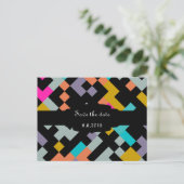 Connnectedは抽象デザインを形づけます 案内ポストカード (スタンド正面)