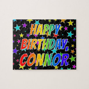 "CONNOR"名、おもしろい"ハッピーバースデー" ジグソーパズル