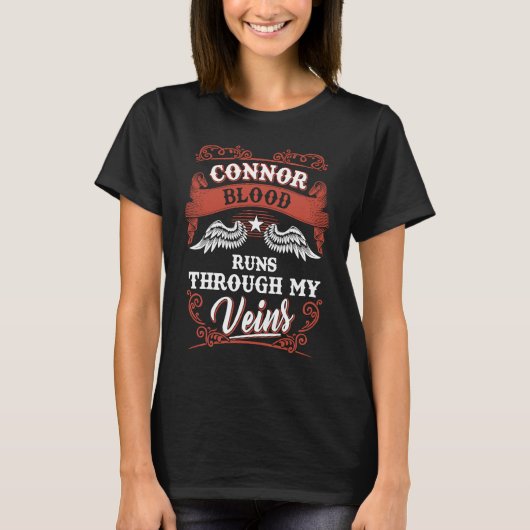 Connor blood runs through my veins family christma tシャツ (正面)
