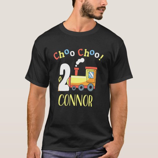 Connor Choo Choo 2列車2番目の誕生日ターニング2 Tシャツ (正面)