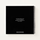 CONQUERORパーソナライズされた祈りの言葉仕訳帳 ノートブック (裏面)