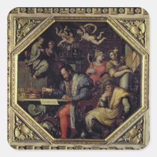 conquesを計画しているCosimo Iのde Medici (1519-74年) スクエアシール
