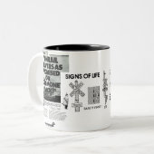 Conrailの列車は1984年を約束されるように渡します ツートーンマグカップ (正面左)