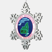 Conrailの鉄道フィラデルヒィア部 スノーフレークピューターオーナメント (右)