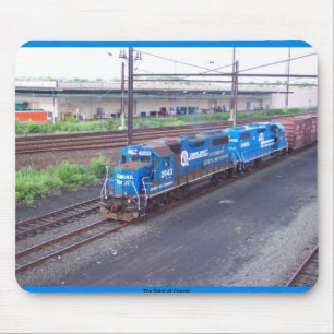Conrail - GP38 -の精神青いペンキのPRR #2943 マウスパッド