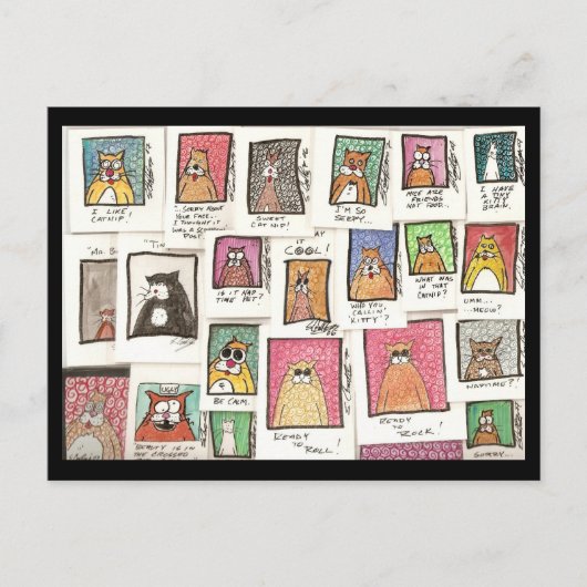 Conroyの猫の漫画 ポストカード (正面)