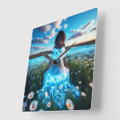 Consciousness / Conciencia スクエア壁時計 (傾斜)