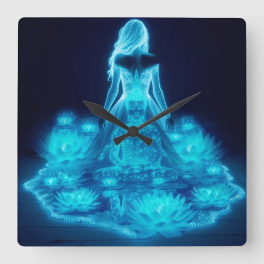 Consciousness / Conciencia スクエア壁時計 (正面)