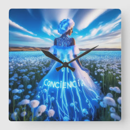 Consciousness / Conciencia スクエア壁時計