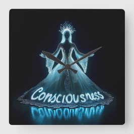 Consciousness / Conciencia スクエア壁時計