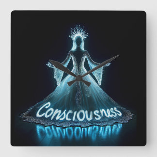 Consciousness / Conciencia スクエア壁時計