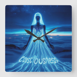 Consciousness / Conciencia スクエア壁時計