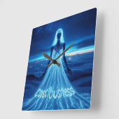 Consciousness / Conciencia スクエア壁時計 (傾斜)