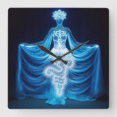 Consciousness / Conciencia スクエア壁時計 (正面)