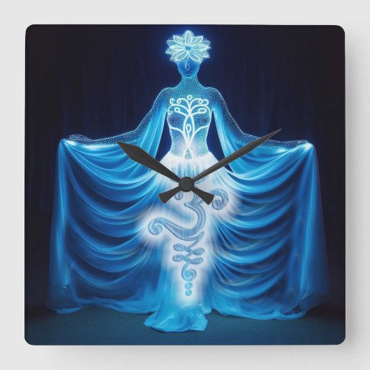 Consciousness / Conciencia スクエア壁時計 (正面)