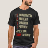 Conservative Bruneian Christian Patriotic Tシャツ (正面)