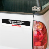 Conservative Bumper Sticker Anti-Socialism バンパーステッカー (トラック上)