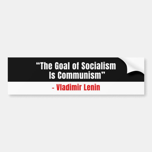 Conservative Bumper Sticker Anti-Socialism バンパーステッカー (正面)