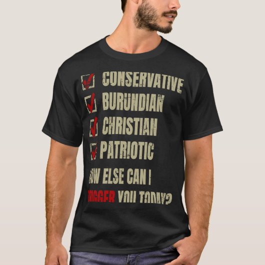 Conservative Burundian Christian Patriotic Tシャツ (正面)