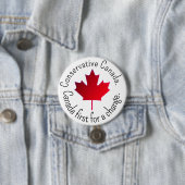 Conservative Canada. Canada first for a change.  缶バッジ (インサイチュ)
