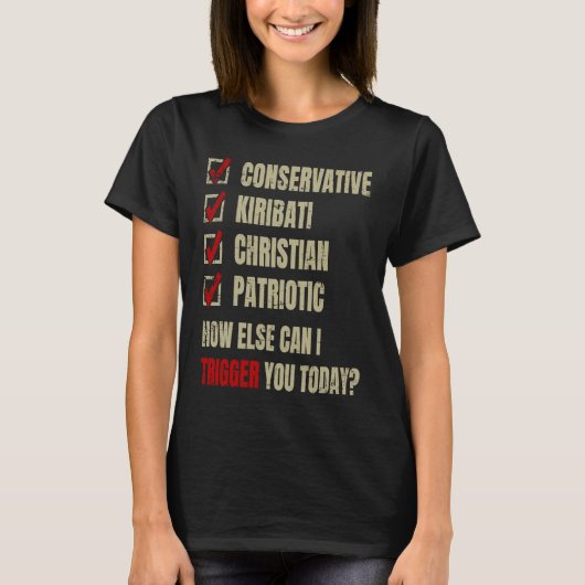 Conservative Kiribati Christian Patriotic Tシャツ (正面)