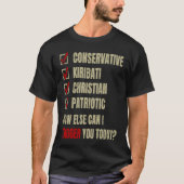 Conservative Kiribati Christian Patriotic Tシャツ (正面)