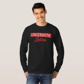 Conservative Latina Proud Hispanic Republican Amer Tシャツ (正面フル)