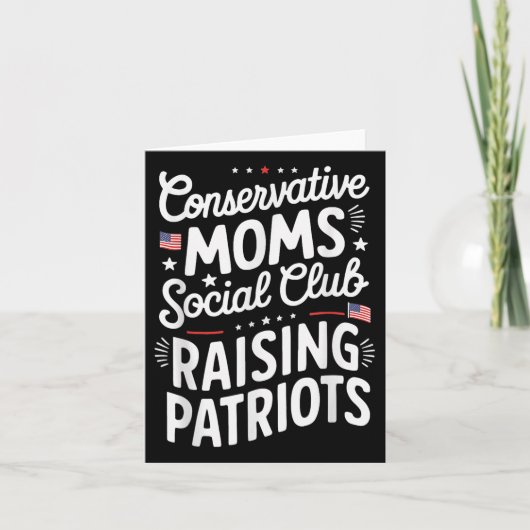 Conservative Moms Social Club Raising Patriots カード (正面)