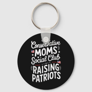 Conservative Moms Social Club Raising Patriots  キーホルダー