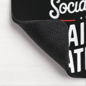 Conservative Moms Social Club Raising Patriots  マウスパッド (コーナー)