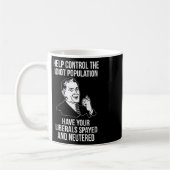 Conservative Republican Libertarian Spayed Neutere コーヒーマグカップ (左)