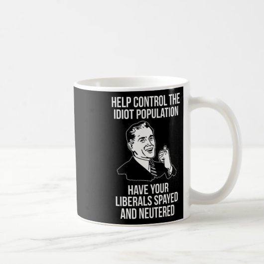 Conservative Republican Libertarian Spayed Neutere コーヒーマグカップ (右)