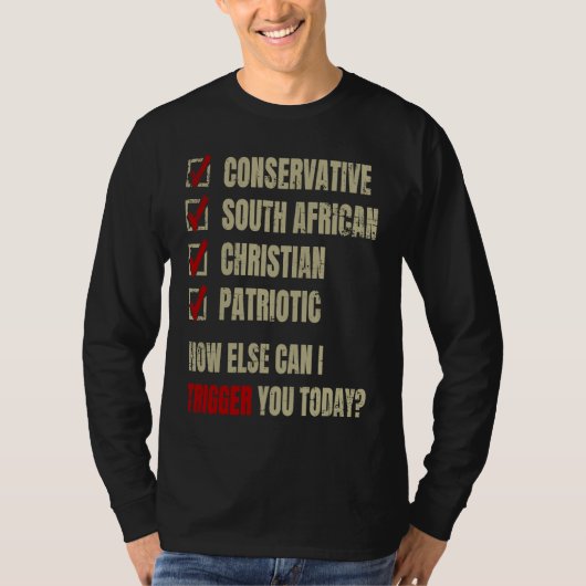 Conservative South African Christian Patriotic Tシャツ (正面)