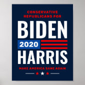 Conservatives for Biden Harris 2020 Campaign ポスター (正面)