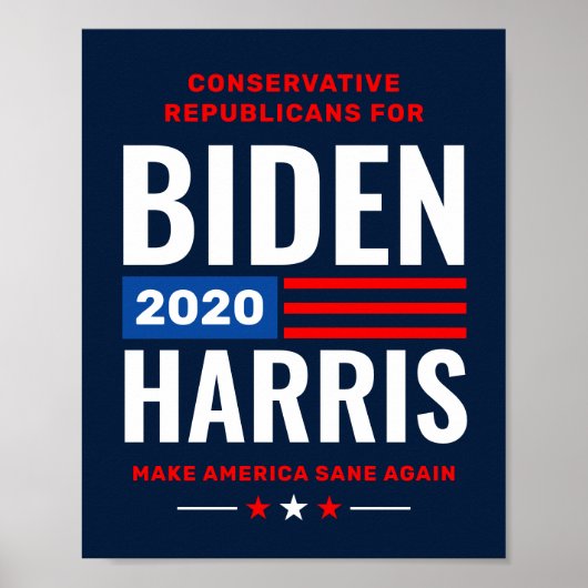 Conservatives for Biden Harris 2020 Campaign ポスター (正面)