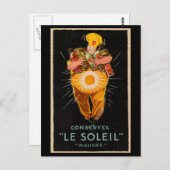 "Conserves: Le Soleil"ヴィンテージ広告 ポストカード (正面/裏面)