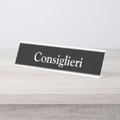 Consiglieri、 デスクネームプレート (正面)
